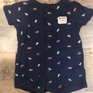 Navy blue romper